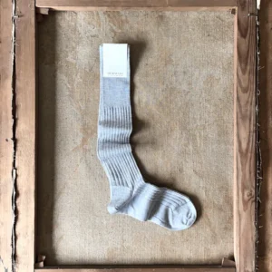 Luxury Cashmere-Silk Knee-High Grigio