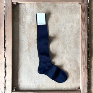 Luxury Cashmere-Silk Knee-High Navy