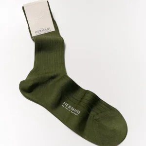 Filo di Scozia Cotton Mid-Calf - Oliva