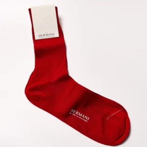 Filo di Scozia Cotton Mid-Calf - Rosso