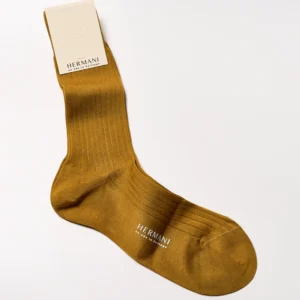 Filo di Scozia Cotton Mid-Calf - Senape