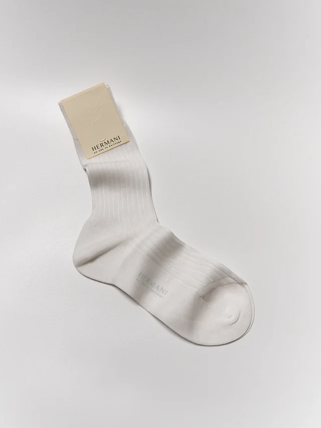 Donna Filo di Scozia Cotton - Bianco