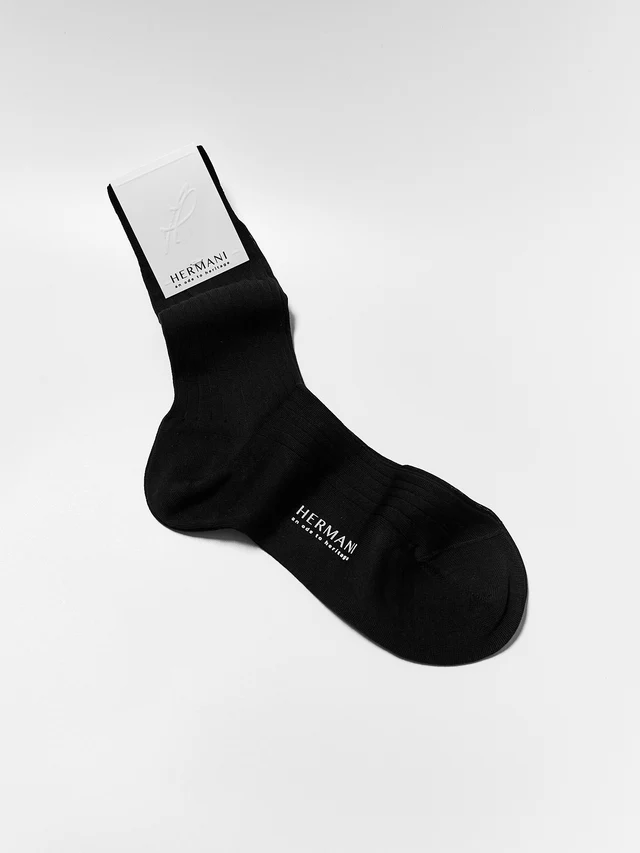 Donna Filo di Scozia Cotton - Nero