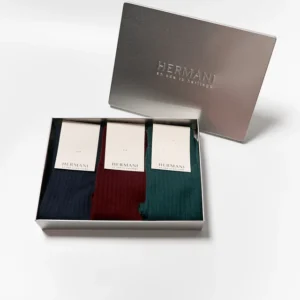 Merino Mid-Calf Gift Box - Bosco, Navy, Bordeaux