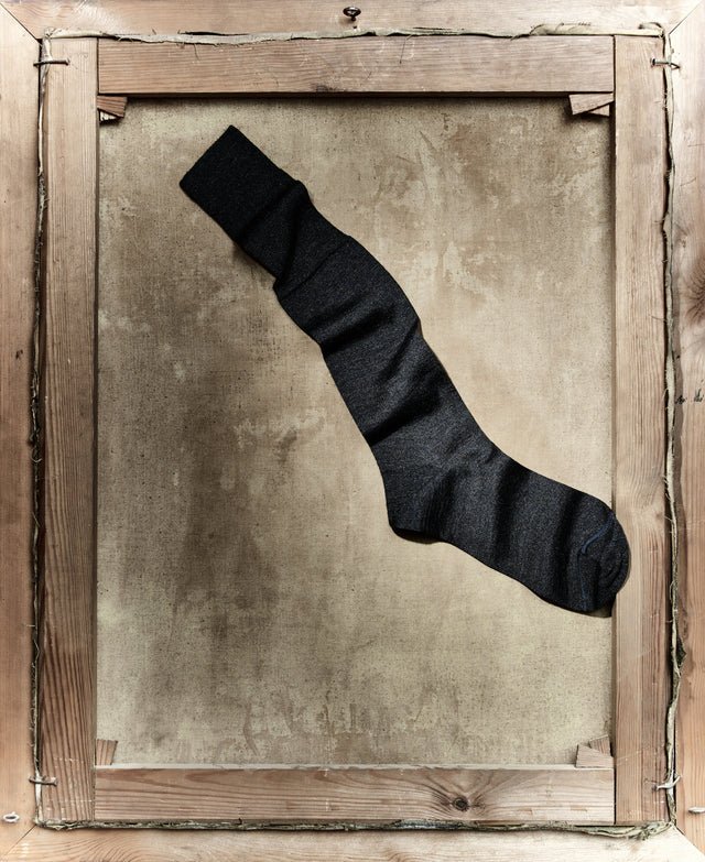 Luxury Cashmere-Silk Knee-High - Antracite