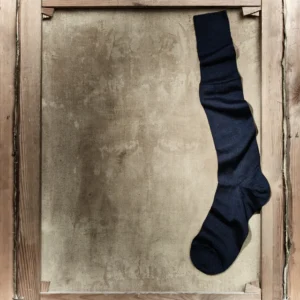 Luxury Cashmere-Silk Knee-High Navy