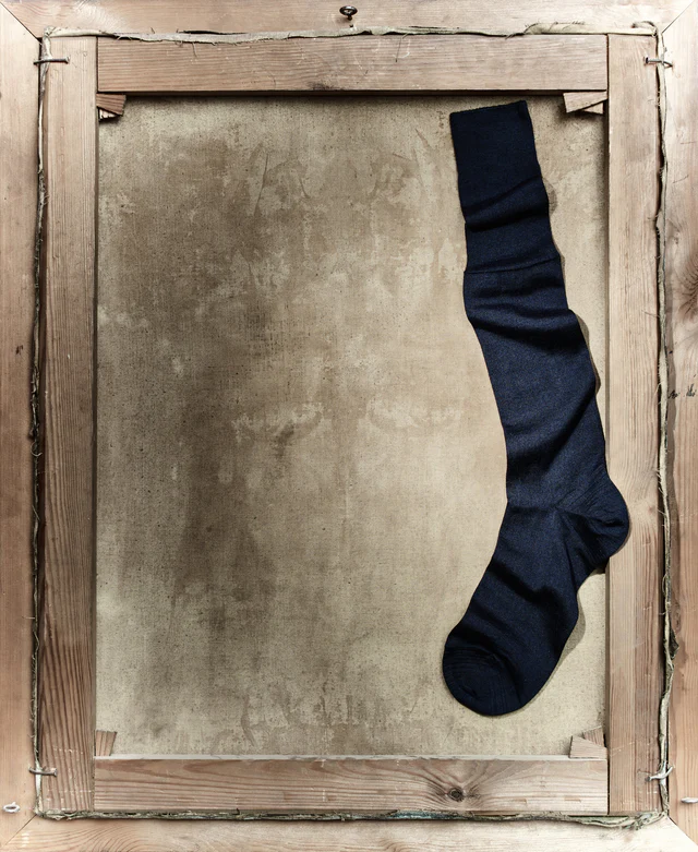 Luxury Cashmere-Silk Knee-High Navy